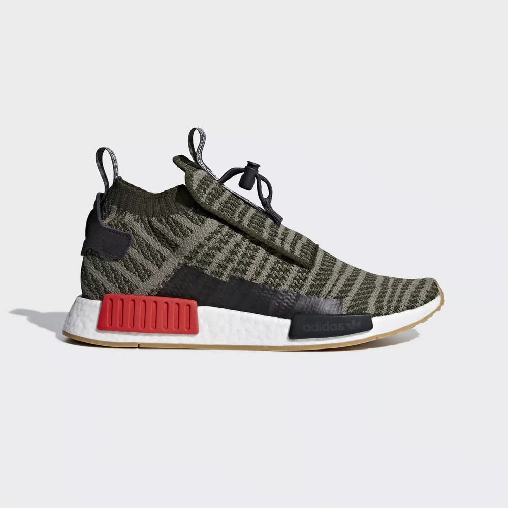 Adidas NMD TS1 Primeknit Tenis Verdes Para Hombre (MX-55807)